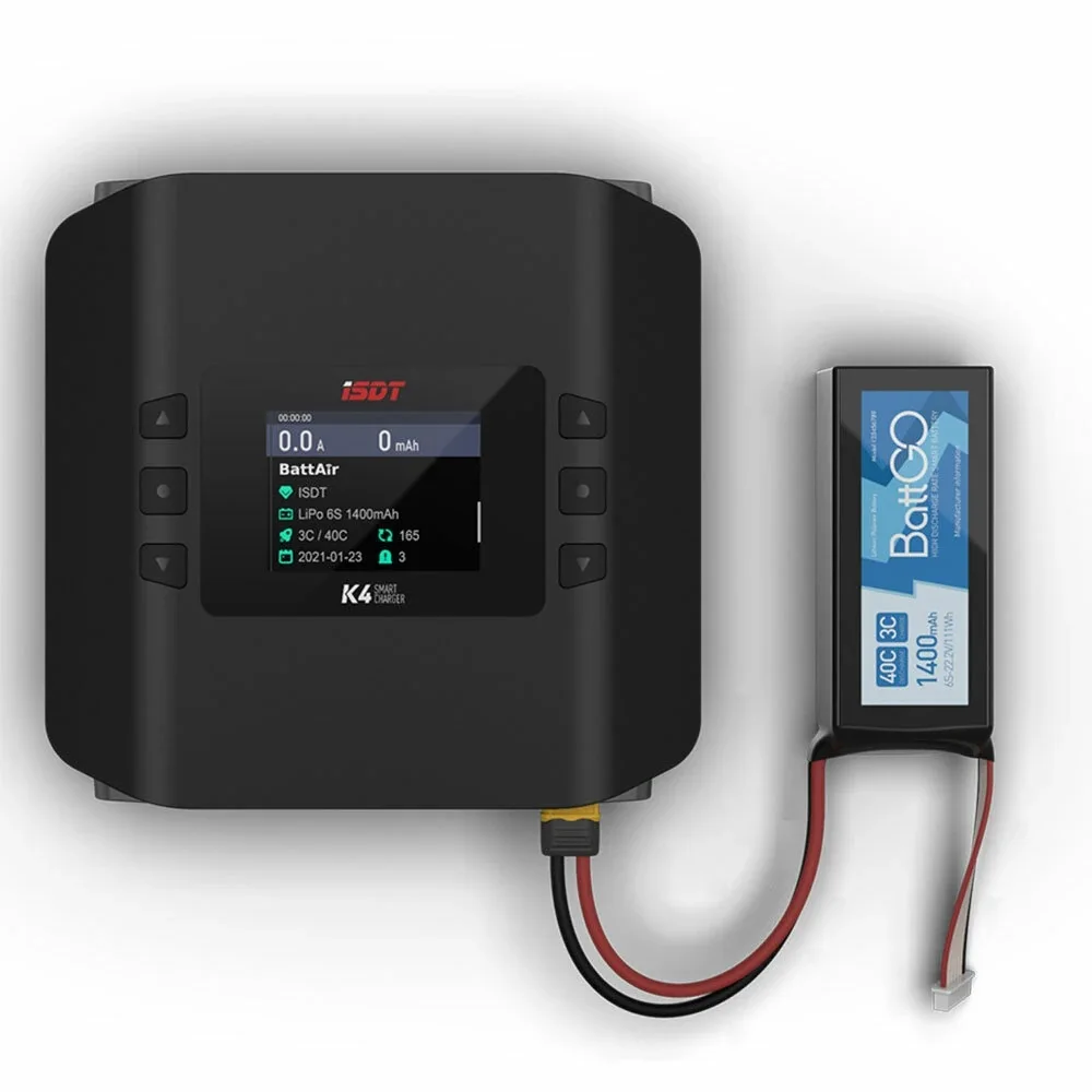 Cargador inteligente de doble  - Isdt K4 Dual Lipo Charger reseña y precio